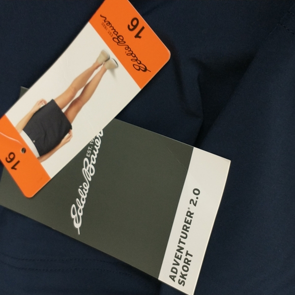 Eddie Bauer Navy Adventurer 2.0 Skort Size 16 - Picture 10 of 10